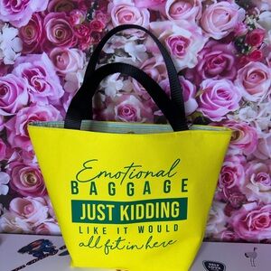 Yellow waterproof Canvas Tote